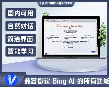 微软 New Bing 聊天机器人源码 兼容所有 Bing AI 功能，国内可用